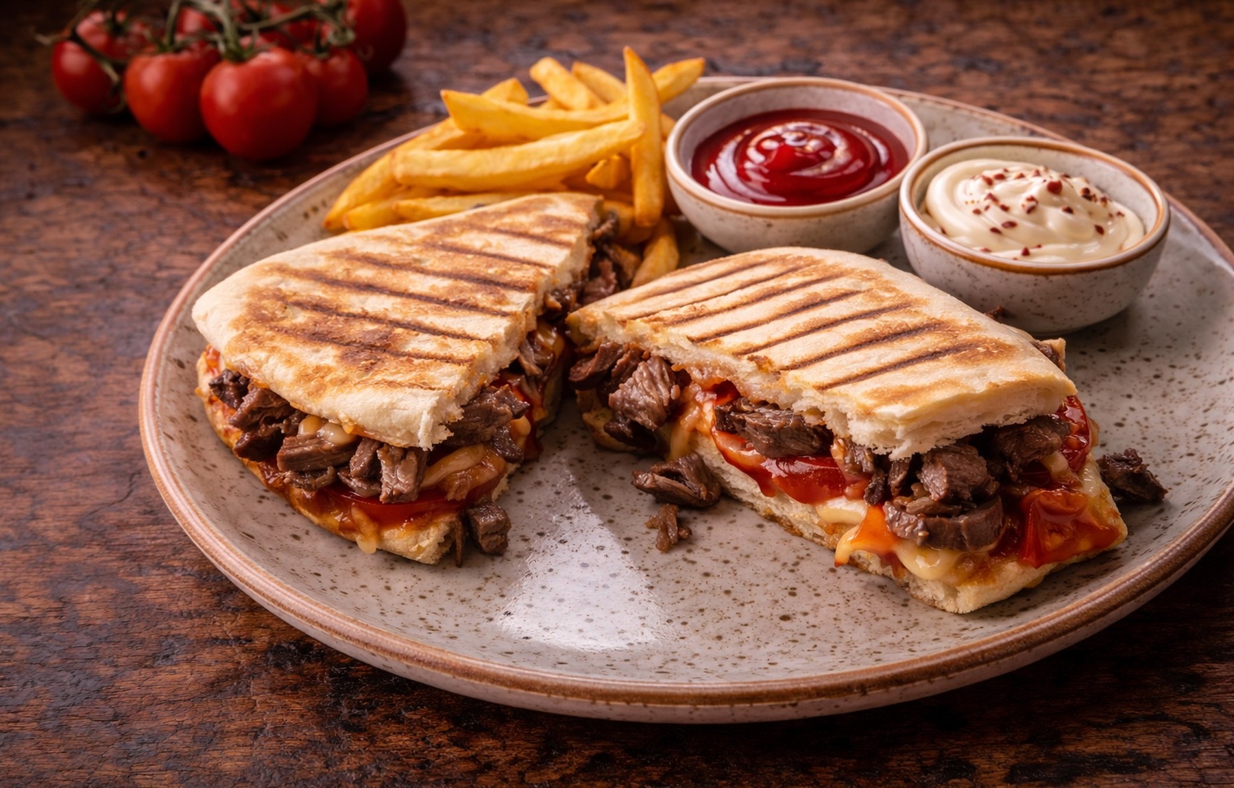 Kavurmalı Bazlama Tost